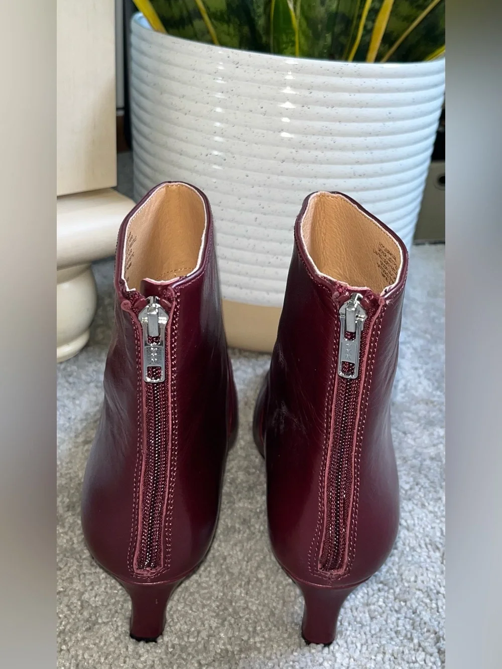 NWOB MADEWELL The Dimes Kitten Heel Genuine Leather Boots 7.5